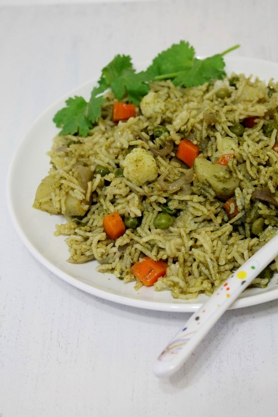 Coriander Rice Recipe (How to make coriander rice recipe)
