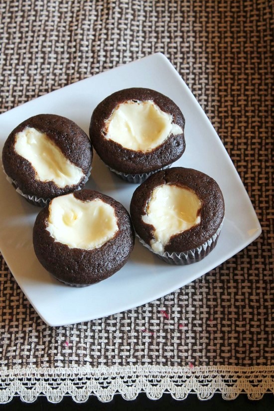 Eggless black bottom cupcakes recipe Easy black bottom cupcakes