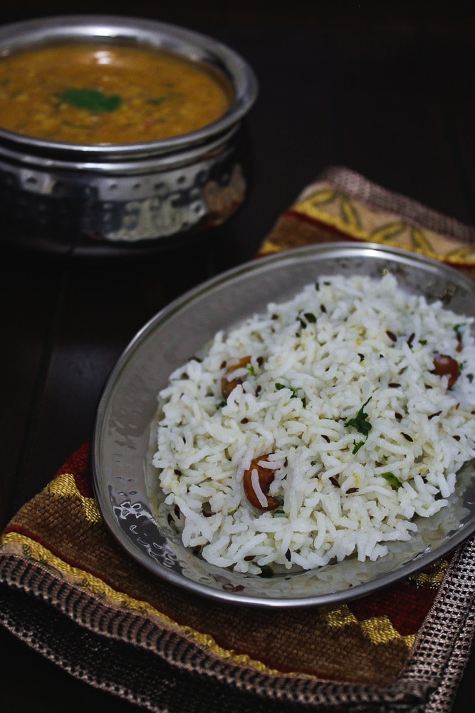 jeera rice recipe, restaurant style