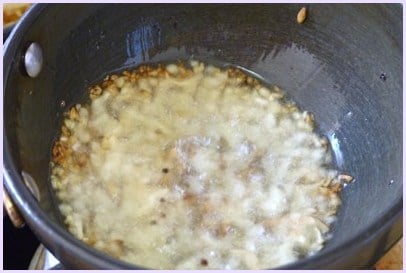 Adding ginger garlic paste.