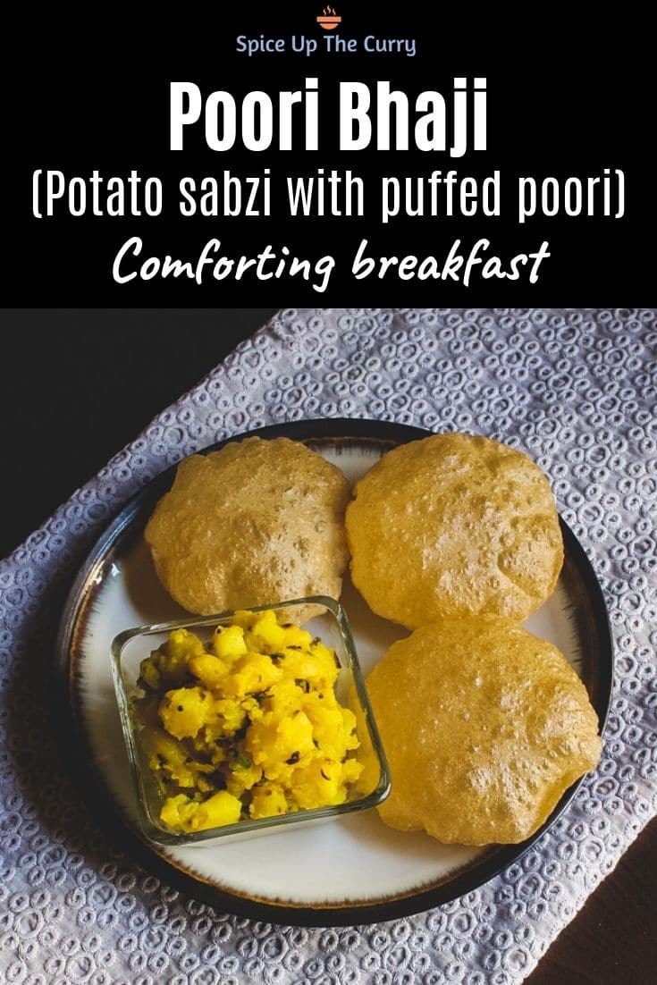 Poori bhaji recipe Pin