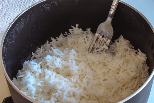 fluffy basmati rice