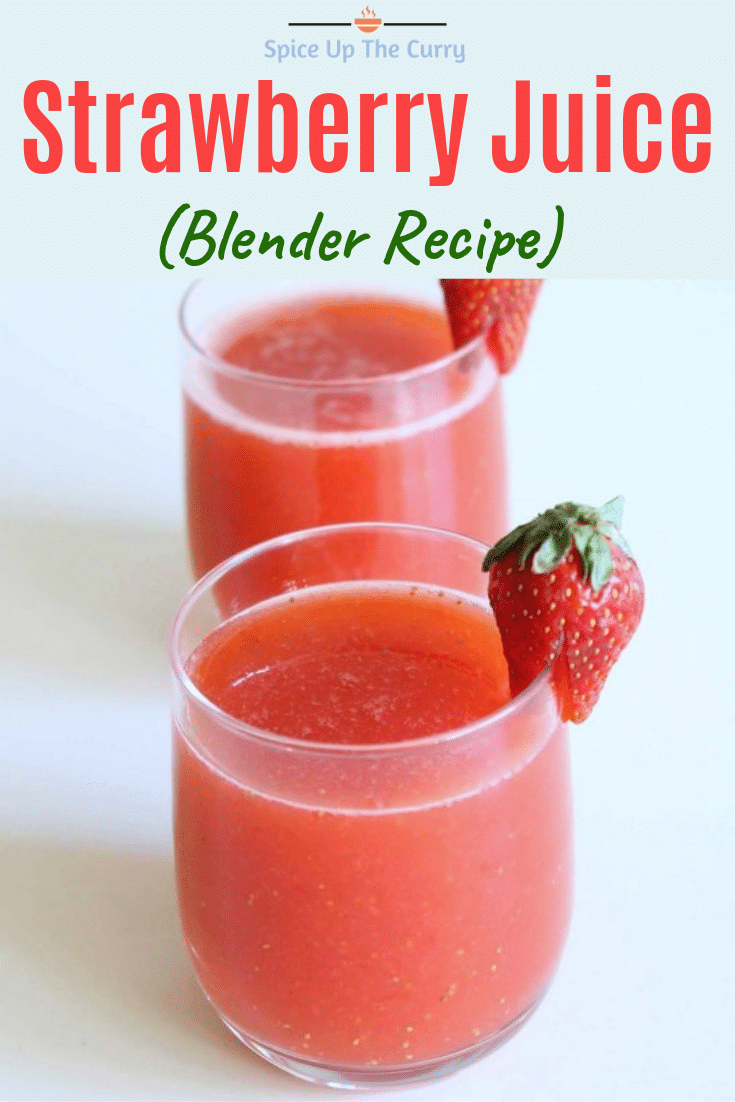 Fresh Strawberry Juice Recipe E