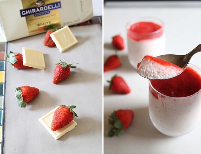 Eggless Strawberry Mousse Recipe | strawberry mousse without gelatin