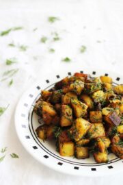 Aloo suva sabzi recipe (How to make aloo suva), Potatoes with dill leaves