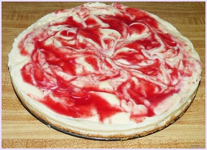 Eggless strawberry cheesecake recipe (How to make eggless cheesecake)