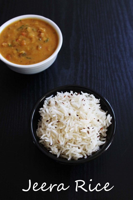 How to make jeera rice recipe with step by step photos - this is easy to make a simple one-pot method. The combination of jeera rice and dal tadka or dal fry is to die for. It can be combined with any curry or gravy dishes. This is the popular Indian rice side dish recipe. #indianfood #basmatirice