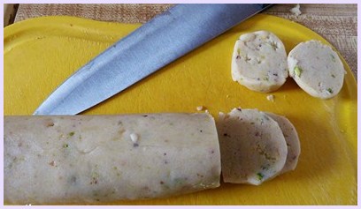 eggless pistachio lemon cookies