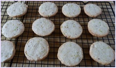 eggless pistachio lemon cookies