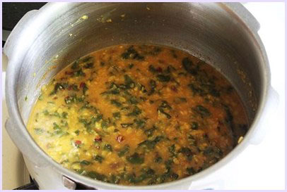 Simmering dal.