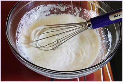 wet ingredients for eggless brownies
