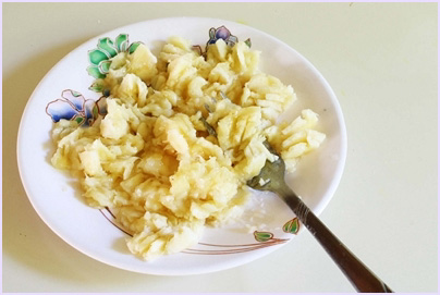 mashed banana