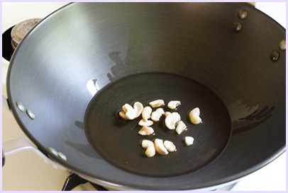 frying cashews