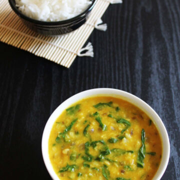 Palak Moong dal Recipe | Moong Dal with Spinach | Dal Palak
