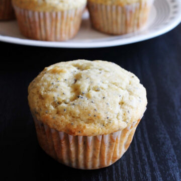 Eggless Lemon Poppy Seed Muffins Recipe