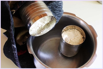 wheat flour is steamed and ready