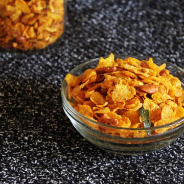 Corn flakes chivda recipe