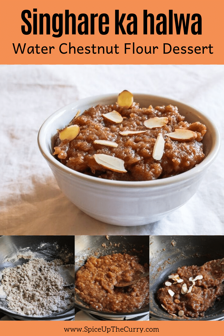 singhare ka halwa recipe pin