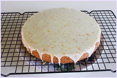 Eggless & Vegan Orange Cake recipe with orange flavored icing