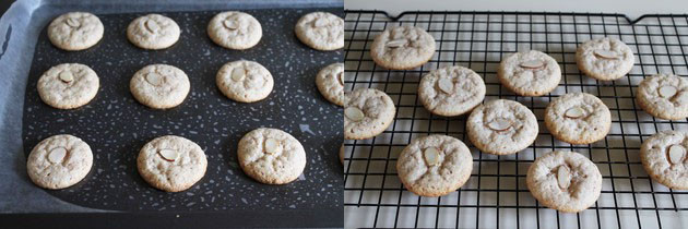 Eggless Almond Cookies recipe | How to make almond cookie recipe