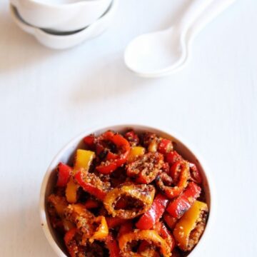 Vine sweet mini peppers subzi recipe - Indian style
