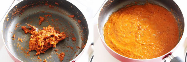 cooking onion tomato paste