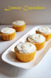 Eggless Lemon Cupcakes Recipe | Easy eggless baking recipe