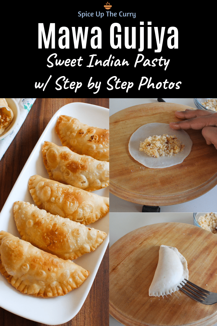 Gujiya Recipe (Mawa Gujiya) Pin