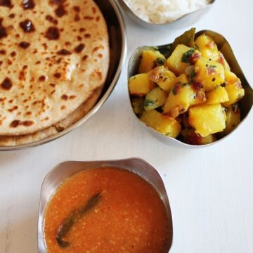 Katachi Amti Recipe | Maharashtrian katachi amti with Puran Poli
