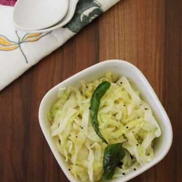 Cabbage Sambharo - 2