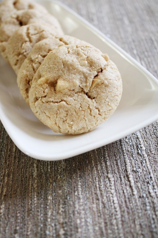 Eggless white chocolate macadamia nuts cookies recipe (Egg free cookies