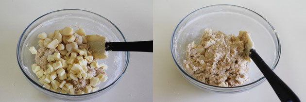 Eggless white chocolate macadamia nut cookies recipe