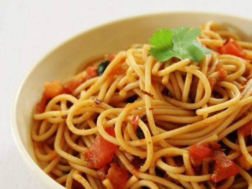 Spaghetti With Spicy Tomato Sauce Recipe Indian Style Spaghetti Recipe Spaghetti With Spicy Tomato Sauce Recipe Indian Style Spaghetti Recipe