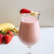 Strawberry Banana Milkshake Recipe | Milkshake without ice cream