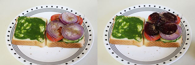 Bombay Veg Sandwich Recipe | Vegetable Sandwich Recipe
