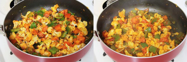 cooking till veggies soft