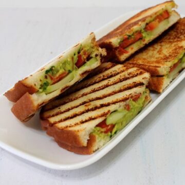 Guacamole Grilled Sandwich Recipe | Guacamole sandwich recipe