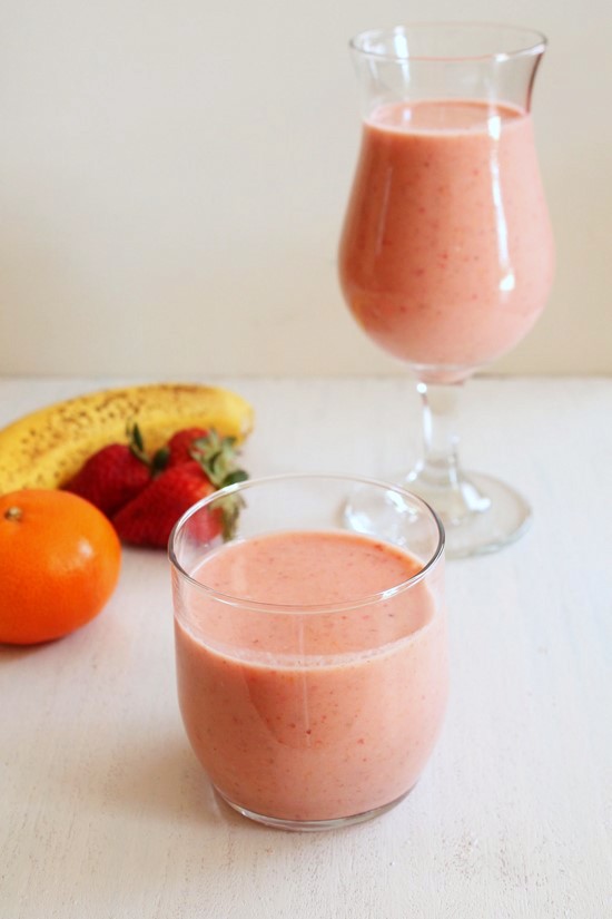 Strawberry Banana Smoothie Recipe | Easy Smoothie Recipe