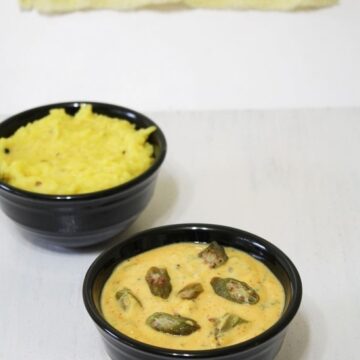 Bhindi Kadhi Recipe | How to make Gujarati Bhinda ni kadhi recipe