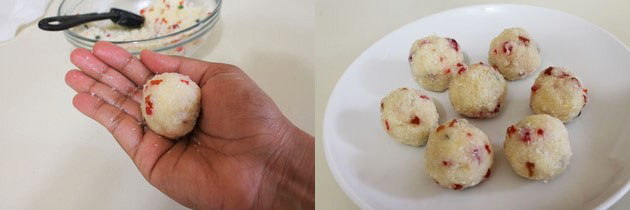 Coconut Ladoo Recipe | How to make coconut laddu with khoya