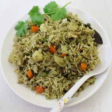 Coriander Rice Recipe | How to make Cilantro rice recipe