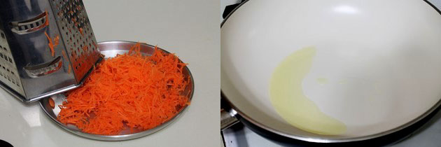 grating carrot for gajar halwa