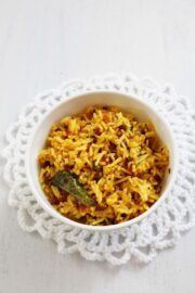 Phodnicha bhaat recipe | Maharashtrian style seasoned rice recipe