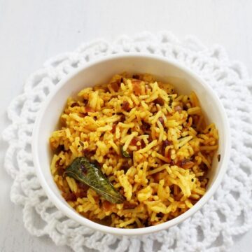 Phodnicha bhaat recipe | Maharashtrian style seasoned rice recipe