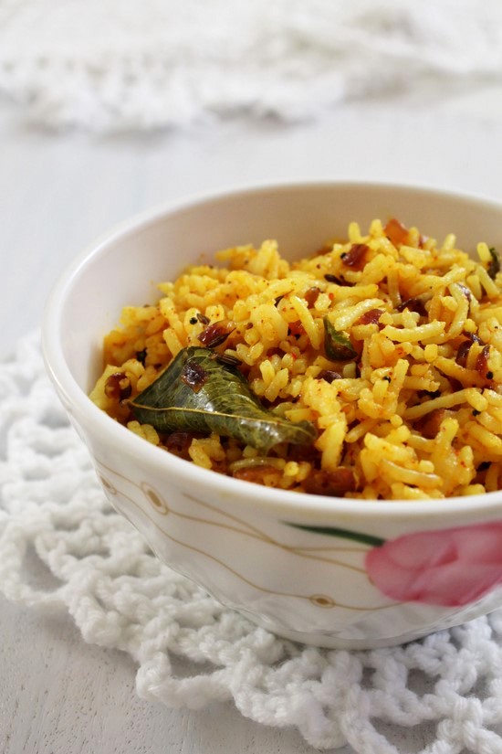 Phodnicha bhaat recipe | Maharashtrian style seasoned rice recipe