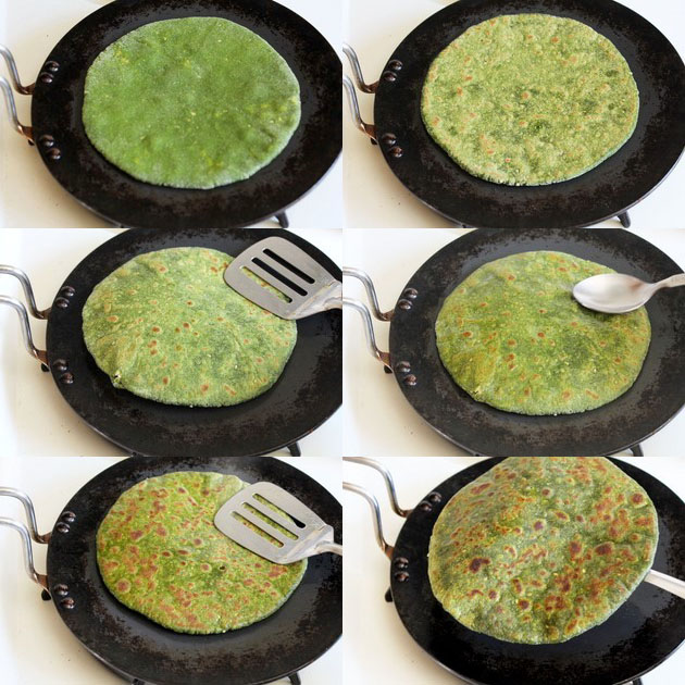 Palak paneer paratha recipe | Paneer stuffed palak paratha recipe