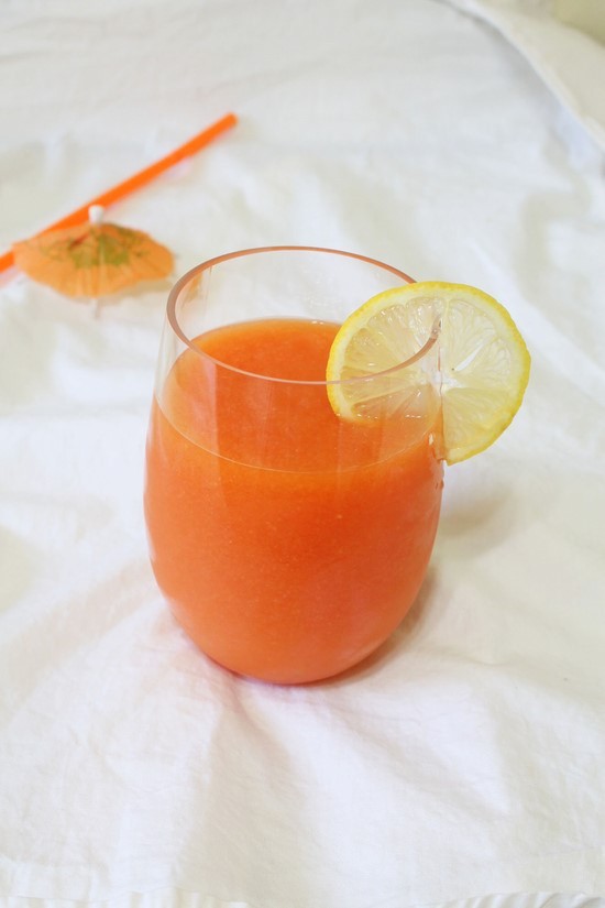 Papaya rum drink picture