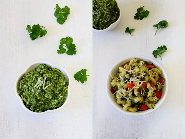 Parsley Cilantro Pesto Pasta Recipe | Pesto Pasta | Pasta Recipe