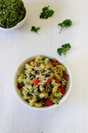Parsley Cilantro Pesto Pasta Recipe | Pesto Pasta | Pasta Recipe