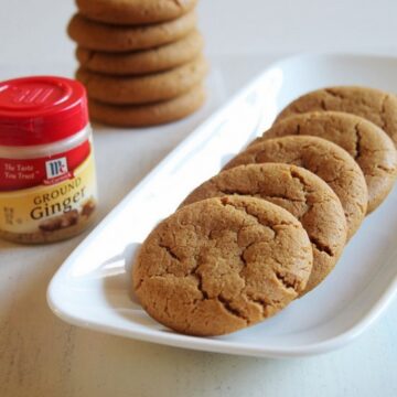 Eggless Ginger Cookies Recipe | Chewy Ginger Molasses Cookies